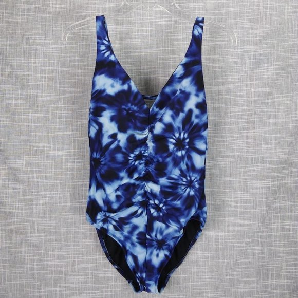 Aqua Green Other - Aqua Green Blue Tie Dye One Piece Swimsuit Medium